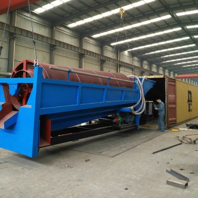 Portable Gold Trommel Machine für die Goldtrennung in gelber Farbe