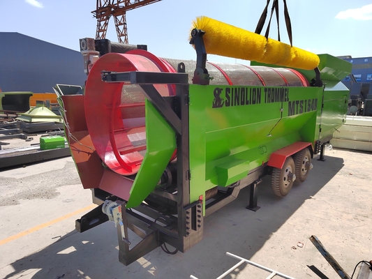 380V/415V/440V Spannung Schwerlastkompost Trommelbildschirm mit Dieselgenerator Set