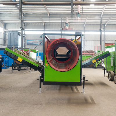 Rotationstrommel Siebe Maschine weit verbreitet für Oberboden Kompost Sand Kies Sand Trommel Bildschirm