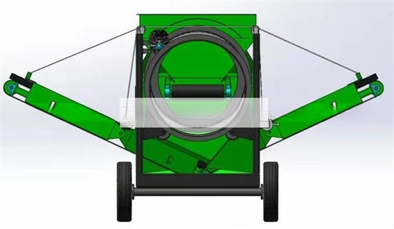 Mobile Trommel Screener MTS1230 für Erdsand Kies Kompost Holzsplitter hohe Kapazität