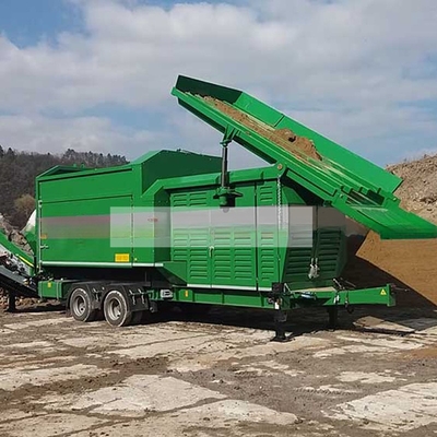 Mobile Trommel Screener MTS1230 für Erdsand Kies Kompost Holzsplitter hohe Kapazität