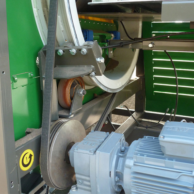 3200 KG Kompost Trommel Selbstreinigung Dieselmotor Trommel Bildschirmmaschine mit 11 kW Leistung