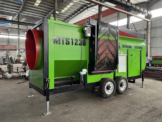Rotary Drum Trommel Screener für Kompost Holzkohle Boden Feuerholz Felswürmer Oberboden