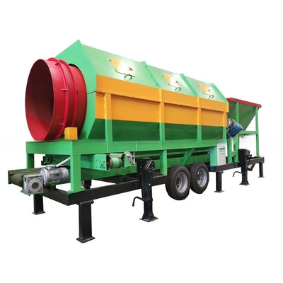 Topsoil mobile Trommel Screen Sifter mit 30-150 Tonnen Kapazität pro Stunde Zuverlässigkeit