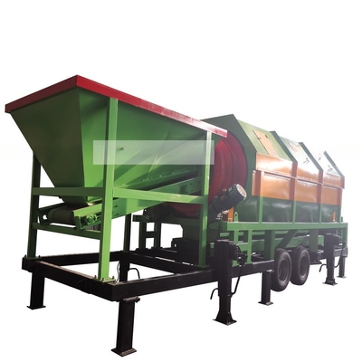 Topsoil mobile Trommel Screen Sifter mit 30-150 Tonnen Kapazität pro Stunde Zuverlässigkeit