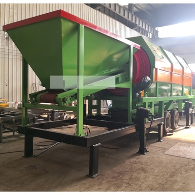 Topsoil mobile Trommel Screen Sifter mit 30-150 Tonnen Kapazität pro Stunde Zuverlässigkeit