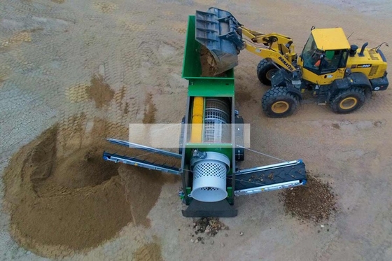 Hochkapazitäts-GTS 1540 mobile Trommel-Bildschirm für Kompost-Rotationstrommel-Bildschirm