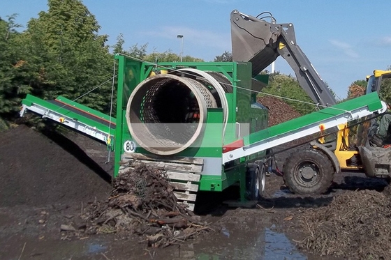 Hochkapazitäts-GTS 1540 mobile Trommel-Bildschirm für Kompost-Rotationstrommel-Bildschirm