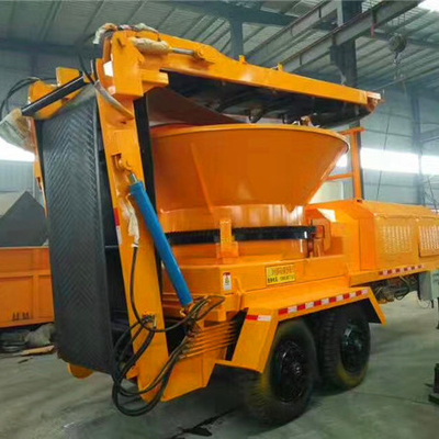 4-6 Blade Diesel Mobile Große Dreh-Hopper Holz Baumwurzel Chipper Stump Shredder Anlage