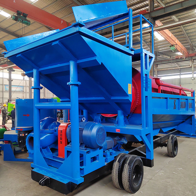 Mobiler Trommel-Goldwaschanlage für 3000 KG Kapazität