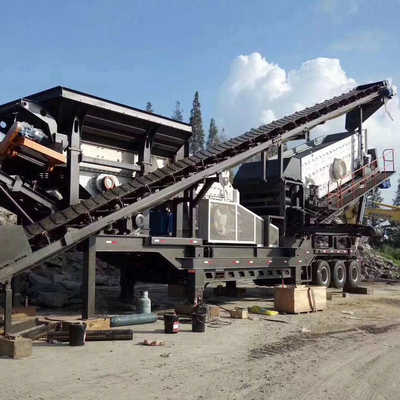 Integrative tragbare mobile Steinbruchmaschine und einfacher Betrieb mit Schweißrahmen