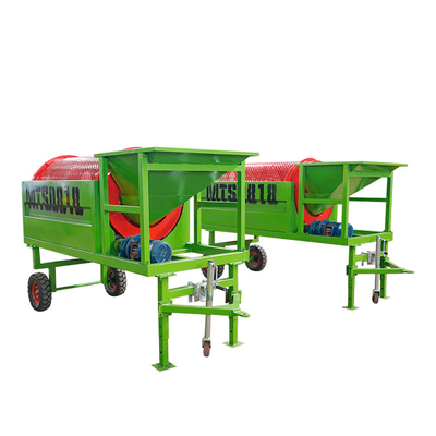 380V/415V/440V Mini-Stahlplatte Stanzmaterial Screening Kompost mobile Trommel Bildschirm