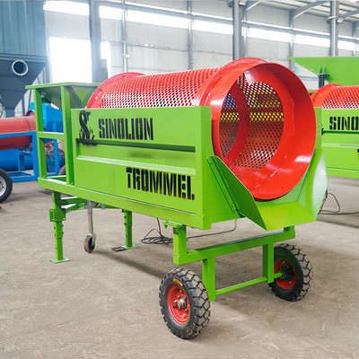 380V/415V/440V Mini-Stahlplatte Stanzmaterial Screening Kompost mobile Trommel Bildschirm