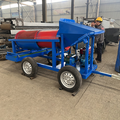 Portable High Recovery Mobile Gold Waschfabrik mit kleines Trommelbildschirm