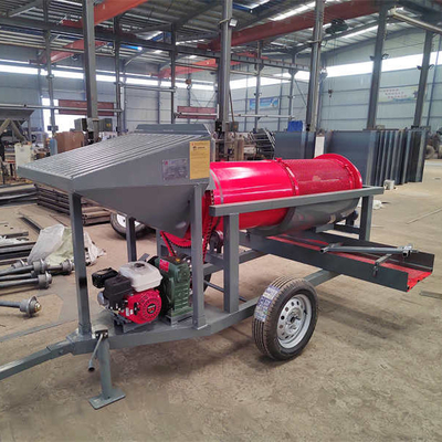 5-10 t/h Spannung 220V/380V Goldbergbau-Scrubber Rotationstrommelwaschanlage mit geringer Größe