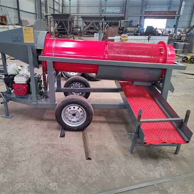 5-10 t/h Spannung 220V/380V Goldbergbau-Scrubber Rotationstrommelwaschanlage mit geringer Größe