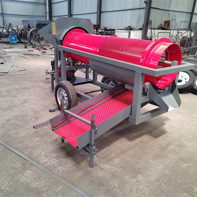 5-10 t/h Spannung 220V/380V Goldbergbau-Scrubber Rotationstrommelwaschanlage mit geringer Größe