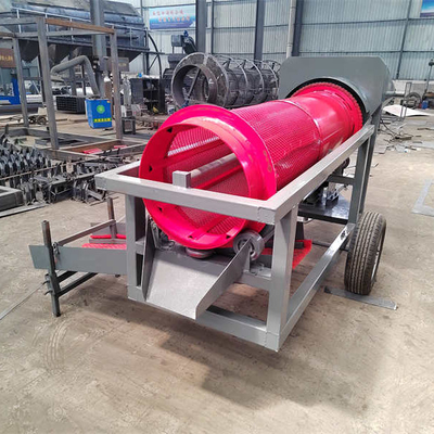 5-10 t/h Spannung 220V/380V Goldbergbau-Scrubber Rotationstrommelwaschanlage mit geringer Größe