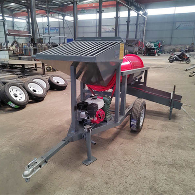 5-10 t/h Spannung 220V/380V Goldbergbau-Scrubber Rotationstrommelwaschanlage mit geringer Größe