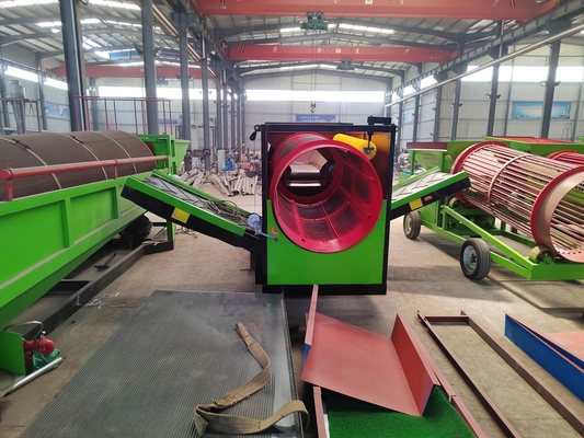 Portable Automatic Trommel Screen Drum Sieve Separator für Kompost, Bodenoberfläche, Wurm, Holz und Holzkohle