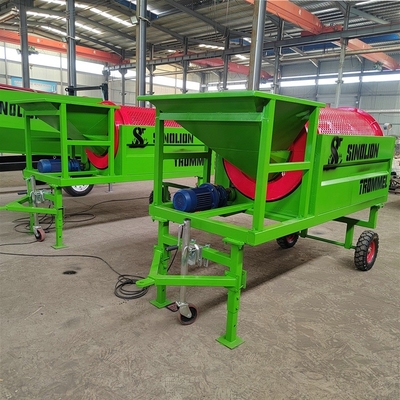 Portable Automatic Trommel Screen Drum Sieve Separator für Kompost, Bodenoberfläche, Wurm, Holz und Holzkohle