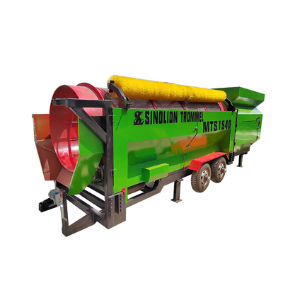 Portable Automatic Trommel Screen Drum Sieve Separator für Kompost, Bodenoberfläche, Wurm, Holz und Holzkohle