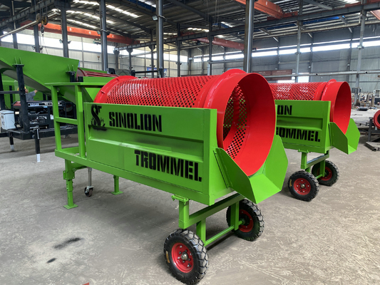 Unter 300 mm Fütterungsgröße mobile Trommel-Bildschirm für Tromel-Kompostaggregat