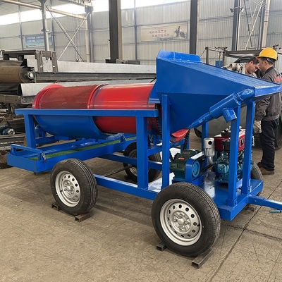 5-10 Tonnen pro Stunde Platzer Gold Mini Trommel Screen mit Edelstahl Material 720 KG