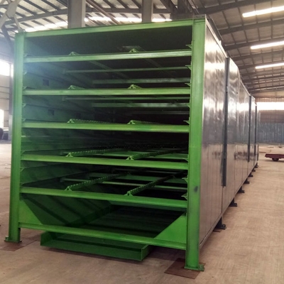 500-1000 kg/h Kohlenstoffstahl Holzkohle Brikette Kettenplatten Trockner Maschenband Trockner mit 1
