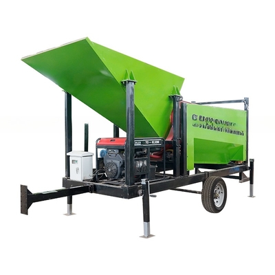 Bodenoberfläche und Kompostbetriebe Mini-Rad-Sand-Gummi-Trommel-Bildschirm mit Förderband