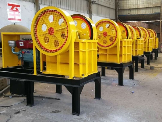 PE400x600 Golderz Stein Kiefer Brecher Maschine für Ausgang in 30kw Produktionsanlage