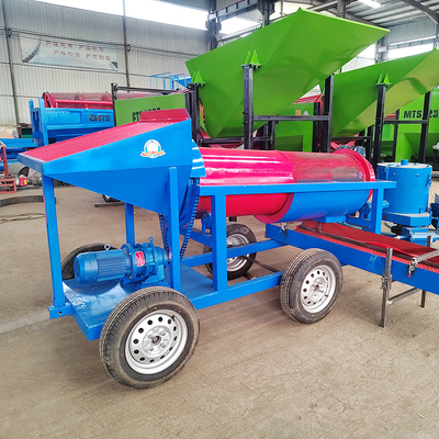 Hochkapazität 520 KG Kapazität Kleine Goldtrommel für 5-10 t/h Alluvial Goldbergbau