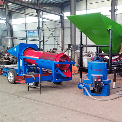 Hochkapazität 520 KG Kapazität Kleine Goldtrommel für 5-10 t/h Alluvial Goldbergbau