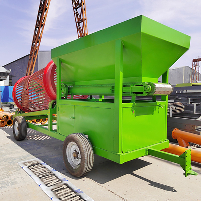 Portable Rotary Small Gold Mobile Brennholz Trommel Screen Schwerlast-Vibrationsseparator