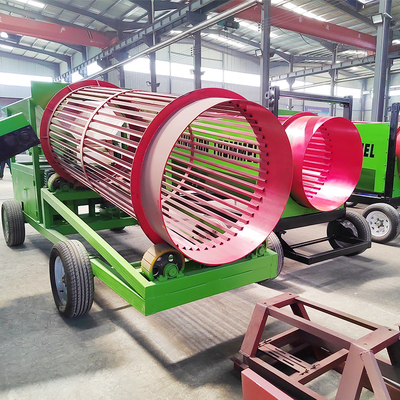 Portable Rotary Small Gold Mobile Brennholz Trommel Screen Schwerlast-Vibrationsseparator