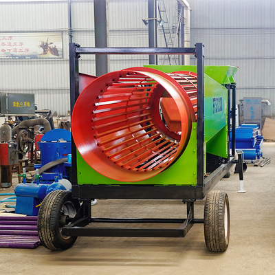 Portable Rotary Small Gold Mobile Brennholz Trommel Screen Schwerlast-Vibrationsseparator