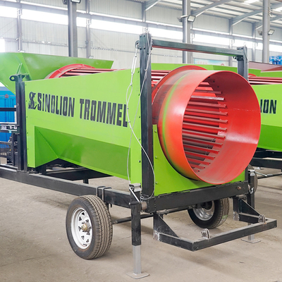 Portable Rotary Small Gold Mobile Brennholz Trommel Screen Schwerlast-Vibrationsseparator