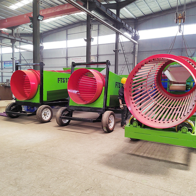Portable Rotary Small Gold Mobile Brennholz Trommel Screen Schwerlast-Vibrationsseparator