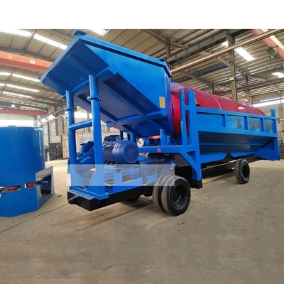 Goldtrommel für Aluvial Gold Waschanlage mobile Rotary Gold Mining Trommel Bildschirm