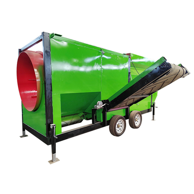Rotationstrommel-Bildschirm für das Recycling von festen Abfällen mit Design und mobiler Funktion
