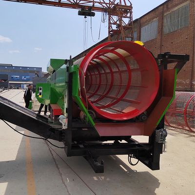 Alluvial Gold Mining Machine Schwerlast mobile Trommel Bildschirm für die Mineraltrennung