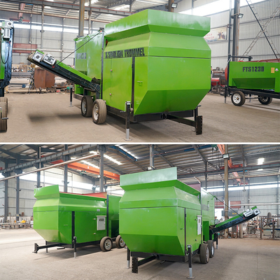 Mini mobile Trommel-Bildschirm Energieeinsparende Schwere Aufgabe für Alluvial Gold Mining Machine