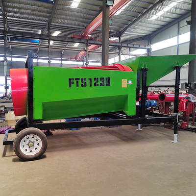 Mini mobile Trommel-Bildschirm Energieeinsparende Schwere Aufgabe für Alluvial Gold Mining Machine