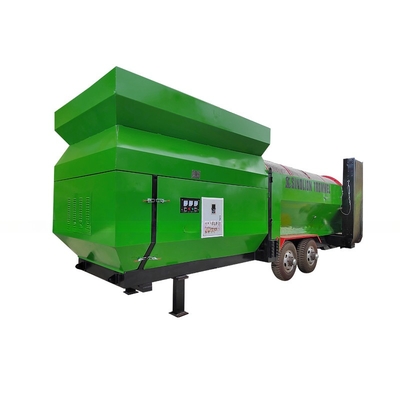 Papier Holzsplitter Kunststoffkompost und Boden Oberboden mobile Trommel Bildschirmzufuhr Größe weniger als 300 mm