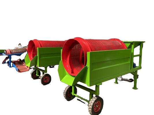 Kreisförmiges Gartental Bio-Natur-Bio-Potting-Boden Kies Sand Oberboden Kompost Trommel-Screener