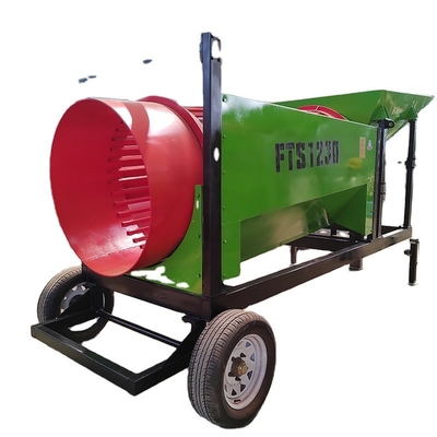 Kreisförmiges Gartental Bio-Natur-Bio-Potting-Boden Kies Sand Oberboden Kompost Trommel-Screener