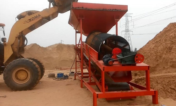Bauarbeiten Rotationstrommeltrommel Sifter Siebe Trommel-Screening-Maschine für den Bergbau