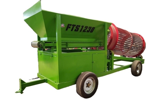 220V/380V Schwerlast Kleinmobile Holzsplitter Sägemehl Felsboden Stein Trommelbildschirm