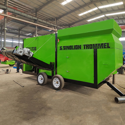 1200 mm Durchmesser Mobilkompost Trommel Bildschirm für Kompostierungsprozess