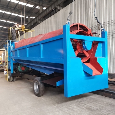Platzer Goldbergbau Trommel Bildschirm mit Duty Feed Hopper 2200 KG Kapazität und Waschen
